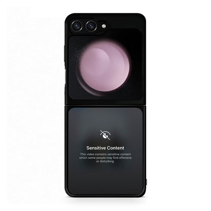 Samsung Galaxy Z Flip5 Sensitive Content θήκη από τη Smartfits με σχέδιο στο πίσω μέρος και μαύρο περίβλημα | Smartphone case with colorful back and black bezels by Smartfits
