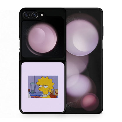 Θήκη Samsung Galaxy Z Flip5 So Happy από τη Smartfits με σχέδιο στο πίσω μέρος και μαύρο περίβλημα | Samsung Galaxy Z Flip5 So Happy case with colorful back and black bezels