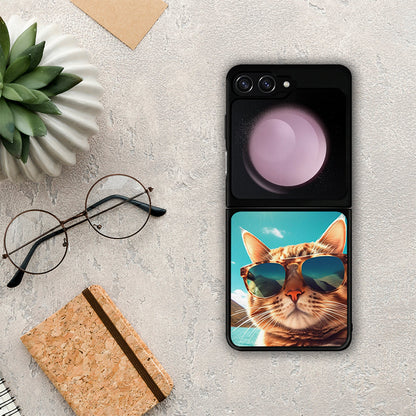 Summer Cat - Samsung Galaxy Z Flip5 θήκη