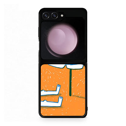 Samsung Galaxy Z Flip5 Summering Θήκη από τη Smartfits με σχέδιο στο πίσω μέρος και μαύρο περίβλημα | Smartphone case with colorful back and black bezels by Smartfits