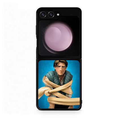 Samsung Galaxy Z Flip5 Tangled 1 Θήκη Αγίου Βαλεντίνου από τη Smartfits με σχέδιο στο πίσω μέρος και μαύρο περίβλημα | Smartphone case with colorful back and black bezels by Smartfits