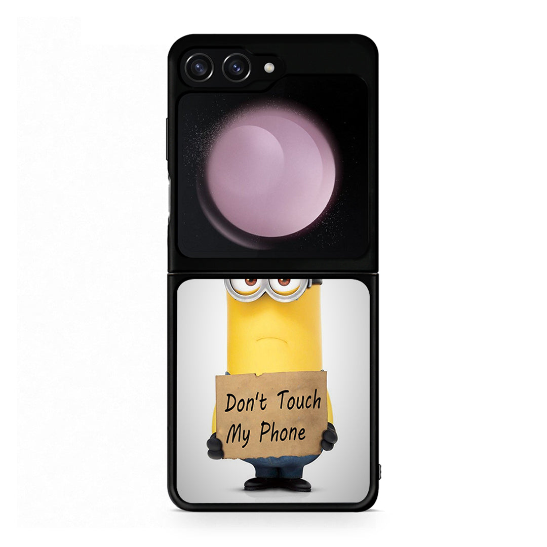 4 - Samsung Galaxy Z Flip5 Minion Text case, cover, bumper
