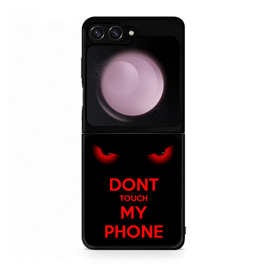 Samsung Galaxy Z Flip5 Touch My Phone Θήκη από τη Smartfits με σχέδιο στο πίσω μέρος και μαύρο περίβλημα | Smartphone case with colorful back and black bezels by Smartfits