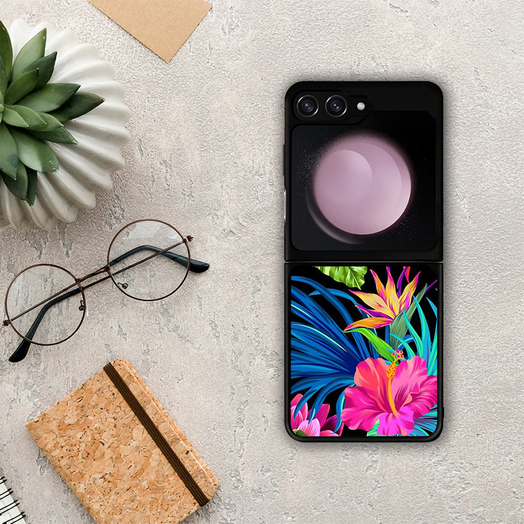 Tropical Flowers - Samsung Galaxy Z Flip5 θήκη