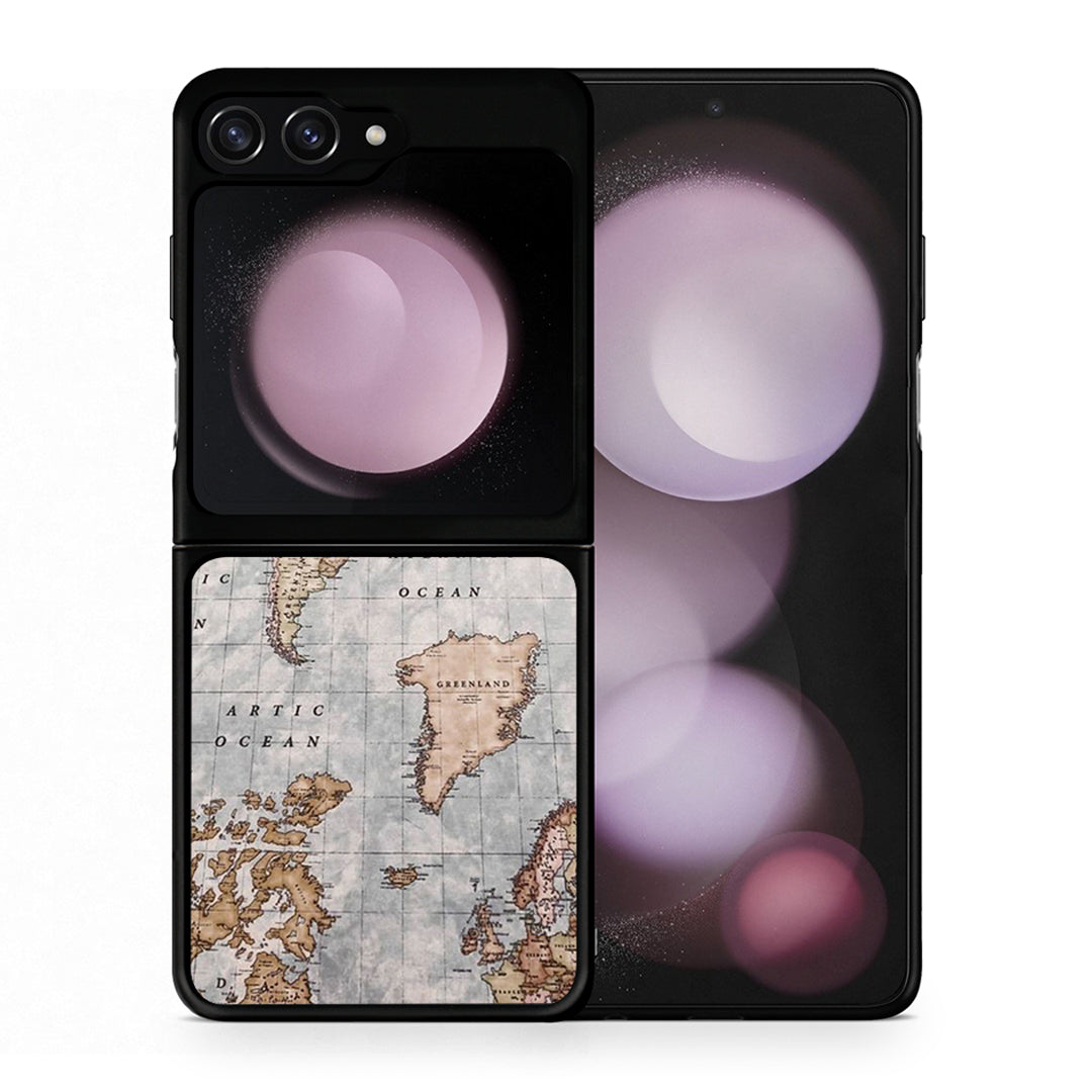 World Map - Samsung Galaxy Z Flip5 θήκη