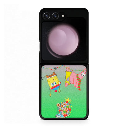 Samsung Galaxy Z Flip5 Xmas Lights θήκη από τη Smartfits με σχέδιο στο πίσω μέρος και μαύρο περίβλημα | Smartphone case with colorful back and black bezels by Smartfits