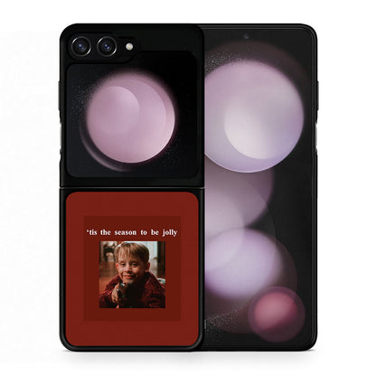 Θήκη Samsung Galaxy Z Flip5 Xmas Ultimate Spirit από τη Smartfits με σχέδιο στο πίσω μέρος και μαύρο περίβλημα | Samsung Galaxy Z Flip5 Xmas Ultimate Spirit case with colorful back and black bezels
