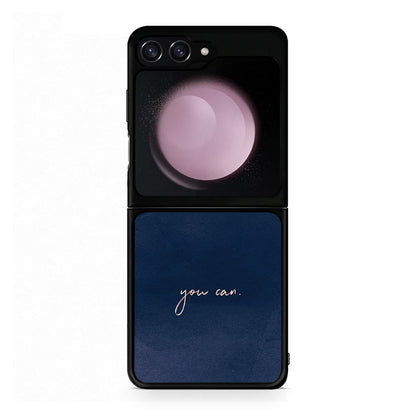 Samsung Galaxy Z Flip5 You Can θήκη από τη Smartfits με σχέδιο στο πίσω μέρος και μαύρο περίβλημα | Smartphone case with colorful back and black bezels by Smartfits