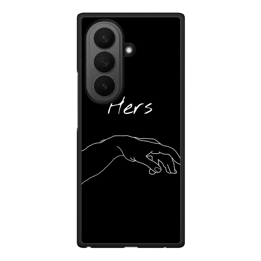 Samsung Galaxy Z Fold7 Aeshetic Love 1 Θήκη Αγίου Βαλεντίνου από τη Smartfits με σχέδιο στο πίσω μέρος και μαύρο περίβλημα | Smartphone case with colorful back and black bezels by Smartfits
