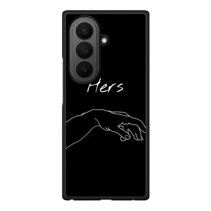 Samsung Galaxy Z Fold7 Aeshetic Love 1 Θήκη Αγίου Βαλεντίνου από τη Smartfits με σχέδιο στο πίσω μέρος και μαύρο περίβλημα | Smartphone case with colorful back and black bezels by Smartfits