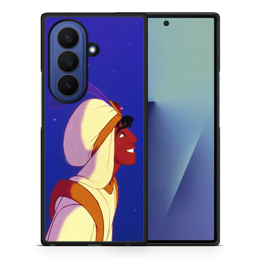 Θήκη Samsung Galaxy Z Fold7 Alladin And Jasmine Love 1 από τη Smartfits με σχέδιο στο πίσω μέρος και μαύρο περίβλημα | Samsung Galaxy Z Fold7 Alladin And Jasmine Love 1 case with colorful back and black bezels