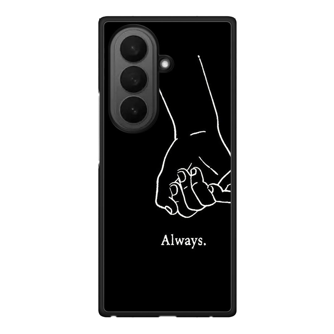 Samsung Galaxy Z Fold7 Always & Forever 1 Θήκη Αγίου Βαλεντίνου από τη Smartfits με σχέδιο στο πίσω μέρος και μαύρο περίβλημα | Smartphone case with colorful back and black bezels by Smartfits