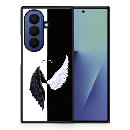 Θήκη Samsung Galaxy Z Fold7 Angels Demons από τη Smartfits με σχέδιο στο πίσω μέρος και μαύρο περίβλημα | Samsung Galaxy Z Fold7 Angels Demons case with colorful back and black bezels