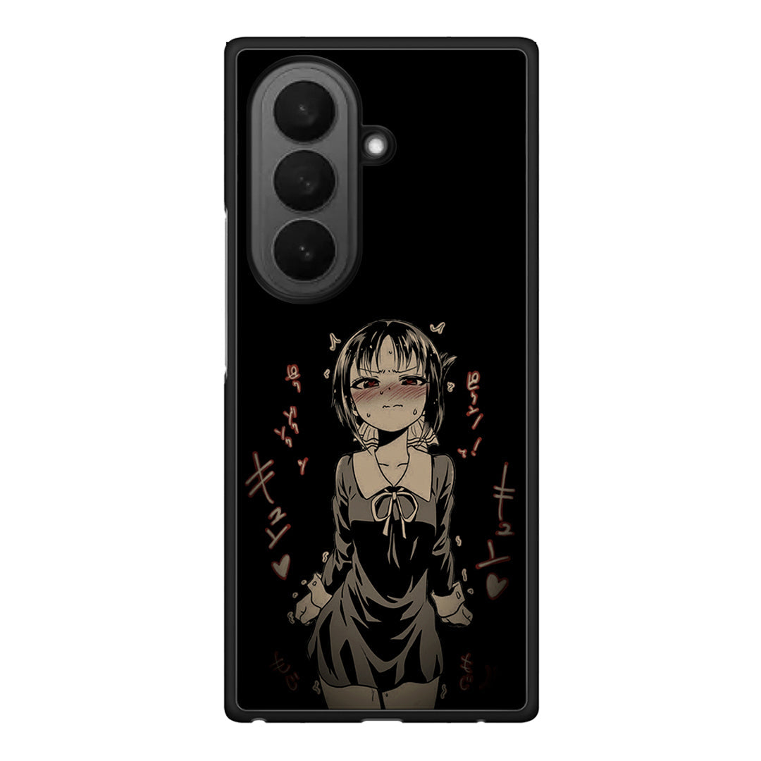 Samsung Galaxy Z Fold7 Anime Girl θήκη από τη Smartfits με σχέδιο στο πίσω μέρος και μαύρο περίβλημα | Smartphone case with colorful back and black bezels by Smartfits