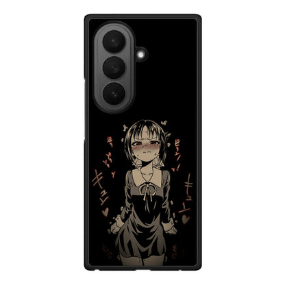 Samsung Galaxy Z Fold7 Anime Girl θήκη από τη Smartfits με σχέδιο στο πίσω μέρος και μαύρο περίβλημα | Smartphone case with colorful back and black bezels by Smartfits