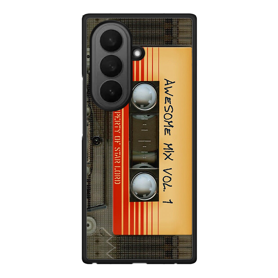 Samsung Galaxy Z Fold7 Awesome Mix θήκη από τη Smartfits με σχέδιο στο πίσω μέρος και μαύρο περίβλημα | Smartphone case with colorful back and black bezels by Smartfits