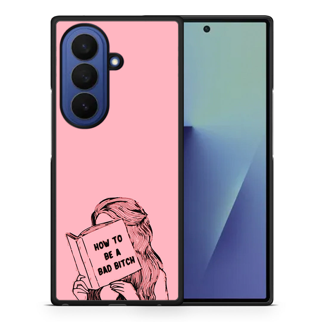 Θήκη Samsung Galaxy Z Fold7 Bad Bitch από τη Smartfits με σχέδιο στο πίσω μέρος και μαύρο περίβλημα | Samsung Galaxy Z Fold7 Bad Bitch case with colorful back and black bezels