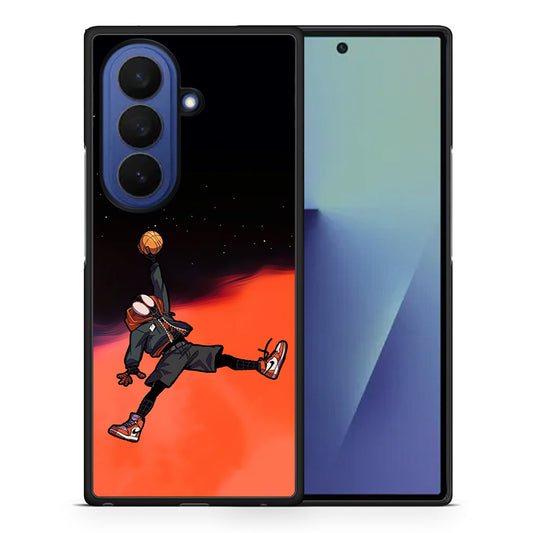 Θήκη Samsung Galaxy Z Fold7 Basketball Hero από τη Smartfits με σχέδιο στο πίσω μέρος και μαύρο περίβλημα | Samsung Galaxy Z Fold7 Basketball Hero case with colorful back and black bezels