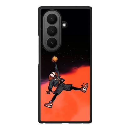 Samsung Galaxy Z Fold7 Basketball Hero θήκη από τη Smartfits με σχέδιο στο πίσω μέρος και μαύρο περίβλημα | Smartphone case with colorful back and black bezels by Smartfits