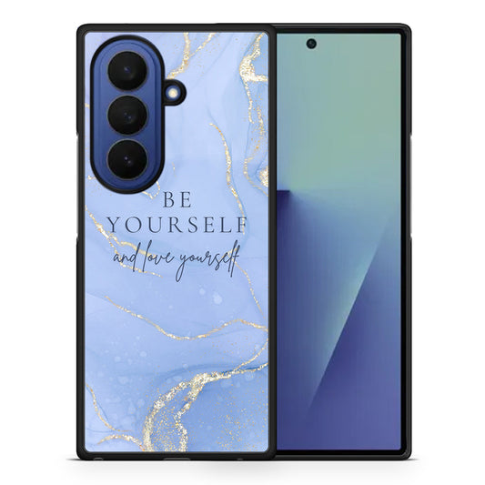 Θήκη Samsung Galaxy Z Fold7 Be Yourself από τη Smartfits με σχέδιο στο πίσω μέρος και μαύρο περίβλημα | Samsung Galaxy Z Fold7 Be Yourself case with colorful back and black bezels