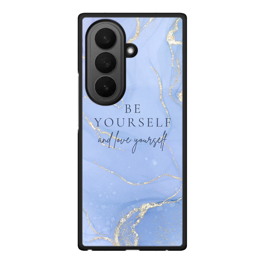 Samsung Galaxy Z Fold7 Be Yourself θήκη από τη Smartfits με σχέδιο στο πίσω μέρος και μαύρο περίβλημα | Smartphone case with colorful back and black bezels by Smartfits