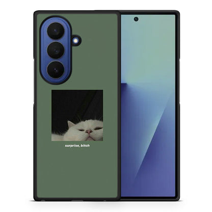 Θήκη Samsung Galaxy Z Fold7 Bitch Surprise από τη Smartfits με σχέδιο στο πίσω μέρος και μαύρο περίβλημα | Samsung Galaxy Z Fold7 Bitch Surprise case with colorful back and black bezels