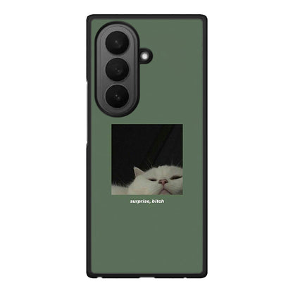 Samsung Galaxy Z Fold7 Bitch Surprise θήκη από τη Smartfits με σχέδιο στο πίσω μέρος και μαύρο περίβλημα | Smartphone case with colorful back and black bezels by Smartfits