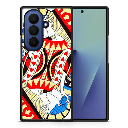 Θήκη Samsung Galaxy Z Fold7 Card Love από τη Smartfits με σχέδιο στο πίσω μέρος και μαύρο περίβλημα | Samsung Galaxy Z Fold7 Card Love case with colorful back and black bezels