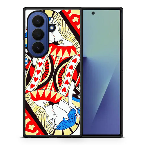 Θήκη Samsung Galaxy Z Fold7 Card Love από τη Smartfits με σχέδιο στο πίσω μέρος και μαύρο περίβλημα | Samsung Galaxy Z Fold7 Card Love case with colorful back and black bezels