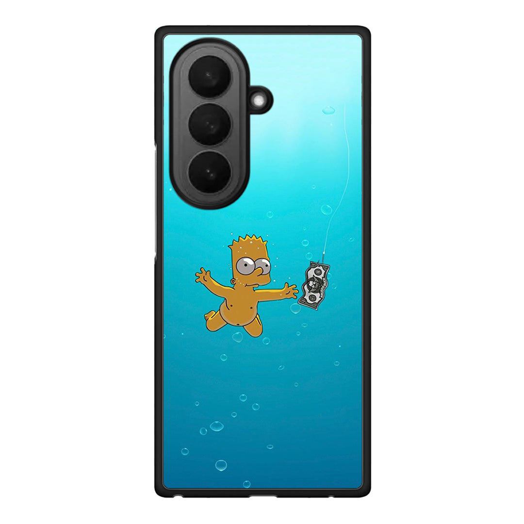 Samsung Galaxy Z Fold7 Chasing Money θήκη από τη Smartfits με σχέδιο στο πίσω μέρος και μαύρο περίβλημα | Smartphone case with colorful back and black bezels by Smartfits