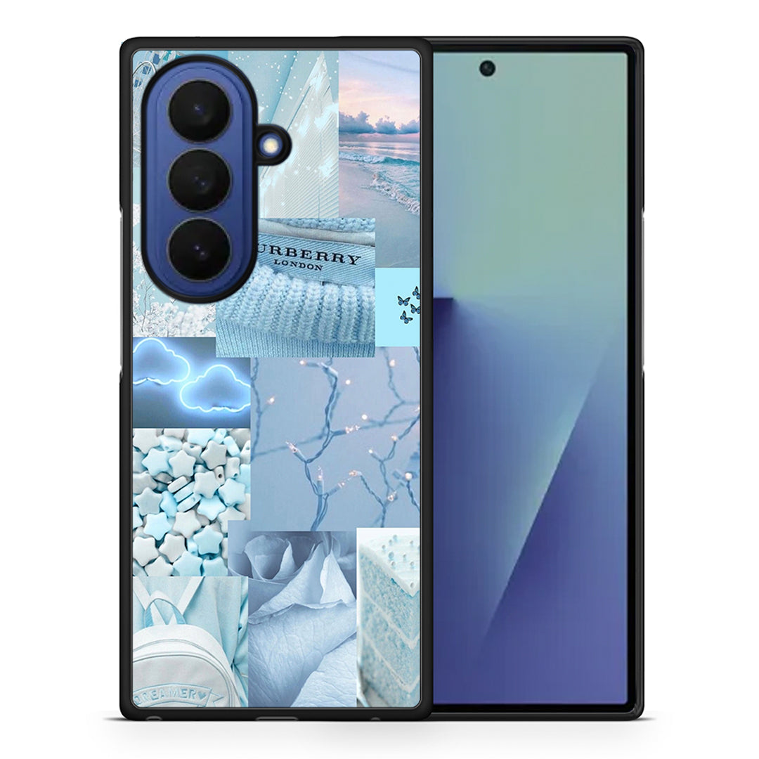 Θήκη Samsung Galaxy Z Fold7 Ciel Aesthetic Collage από τη Smartfits με σχέδιο στο πίσω μέρος και μαύρο περίβλημα | Samsung Galaxy Z Fold7 Ciel Aesthetic Collage case with colorful back and black bezels