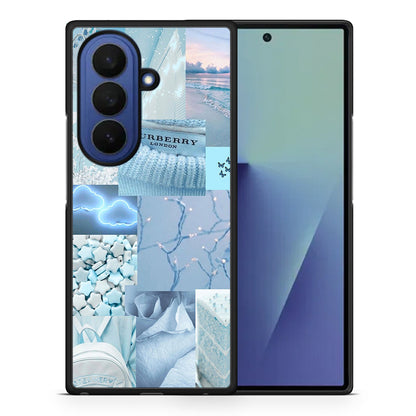 Θήκη Samsung Galaxy Z Fold7 Ciel Aesthetic Collage από τη Smartfits με σχέδιο στο πίσω μέρος και μαύρο περίβλημα | Samsung Galaxy Z Fold7 Ciel Aesthetic Collage case with colorful back and black bezels