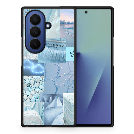 Θήκη Samsung Galaxy Z Fold7 Ciel Aesthetic Collage από τη Smartfits με σχέδιο στο πίσω μέρος και μαύρο περίβλημα | Samsung Galaxy Z Fold7 Ciel Aesthetic Collage case with colorful back and black bezels