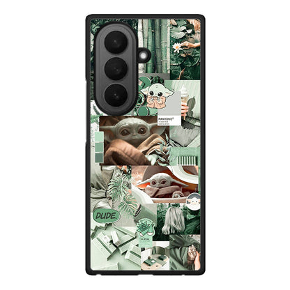 Samsung Galaxy Z Fold7 Collage Dude Θήκη Αγίου Βαλεντίνου από τη Smartfits με σχέδιο στο πίσω μέρος και μαύρο περίβλημα | Smartphone case with colorful back and black bezels by Smartfits