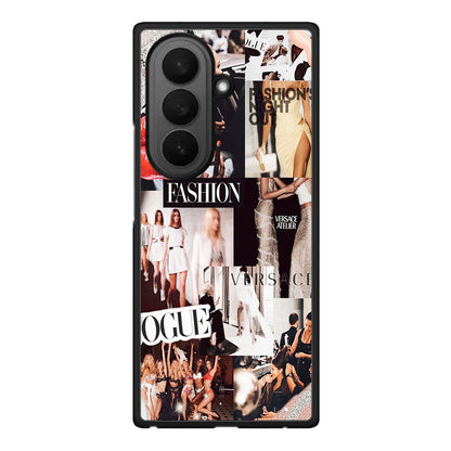 Samsung Galaxy Z Fold7 Collage Fashion Θήκη Αγίου Βαλεντίνου από τη Smartfits με σχέδιο στο πίσω μέρος και μαύρο περίβλημα | Smartphone case with colorful back and black bezels by Smartfits