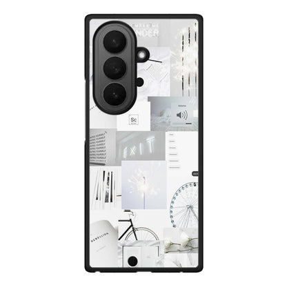 Samsung Galaxy Z Fold7 Collage Make Me Wonder Θήκη Αγίου Βαλεντίνου από τη Smartfits με σχέδιο στο πίσω μέρος και μαύρο περίβλημα | Smartphone case with colorful back and black bezels by Smartfits