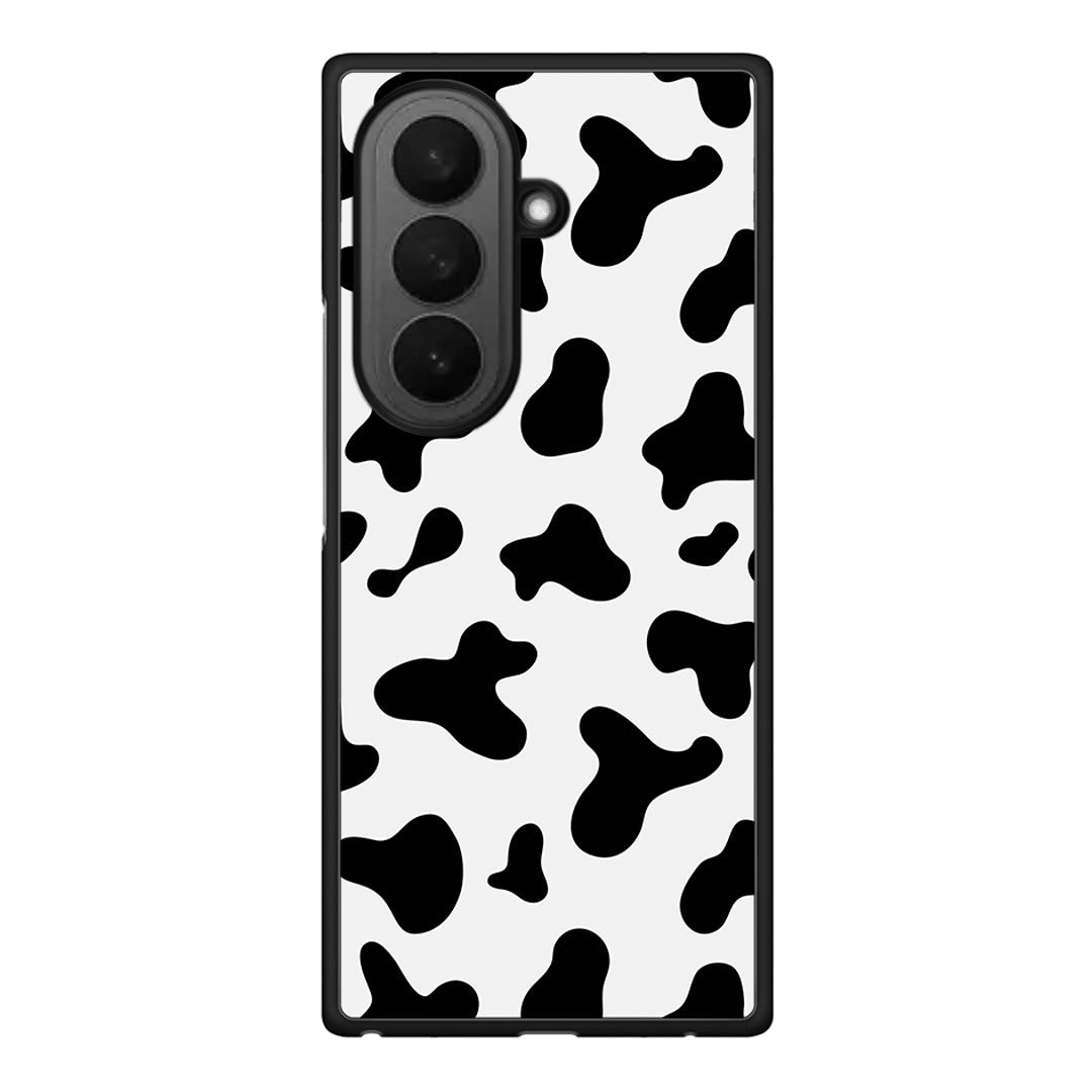 Samsung Galaxy Z Fold7 Cow Print θήκη από τη Smartfits με σχέδιο στο πίσω μέρος και μαύρο περίβλημα | Smartphone case with colorful back and black bezels by Smartfits