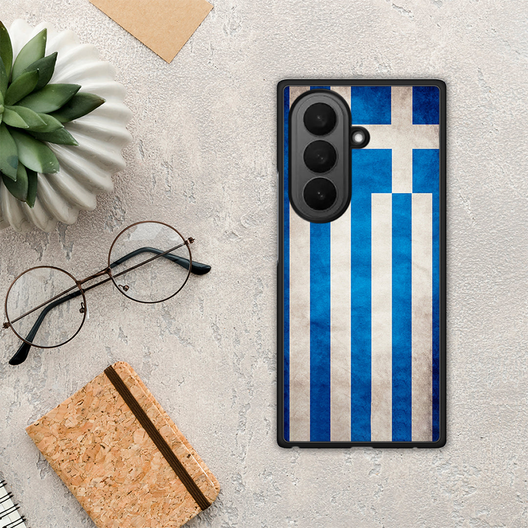 Flag Greek - Samsung Galaxy Z Fold7 θήκη