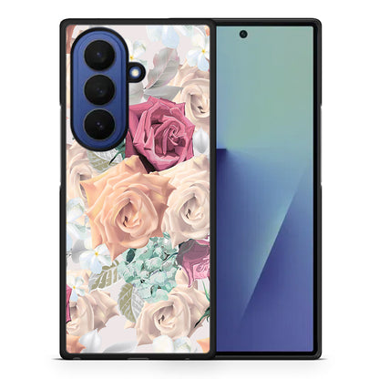 Θήκη Samsung Galaxy Z Fold7 Bouquet Floral από τη Smartfits με σχέδιο στο πίσω μέρος και μαύρο περίβλημα | Samsung Galaxy Z Fold7 Bouquet Floral case with colorful back and black bezels