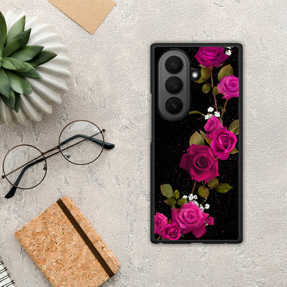 Flower Red Roses - Samsung Galaxy Z Fold7 θήκη