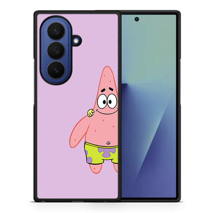 Θήκη Samsung Galaxy Z Fold7 Friends Patrick από τη Smartfits με σχέδιο στο πίσω μέρος και μαύρο περίβλημα | Samsung Galaxy Z Fold7 Friends Patrick case with colorful back and black bezels