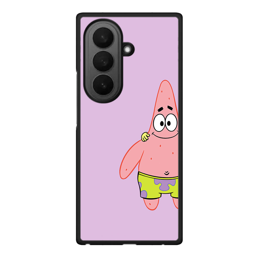Samsung Galaxy Z Fold7 Friends Patrick θήκη από τη Smartfits με σχέδιο στο πίσω μέρος και μαύρο περίβλημα | Smartphone case with colorful back and black bezels by Smartfits
