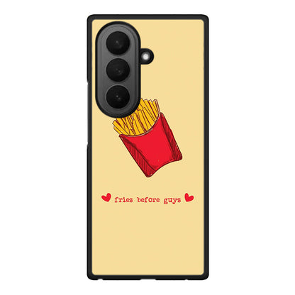 Samsung Galaxy Z Fold7 Fries Before Guys Θήκη Αγίου Βαλεντίνου από τη Smartfits με σχέδιο στο πίσω μέρος και μαύρο περίβλημα | Smartphone case with colorful back and black bezels by Smartfits