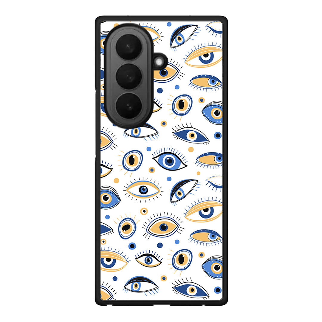 Samsung Galaxy Z Fold7 Ftou Ftou θήκη από τη Smartfits με σχέδιο στο πίσω μέρος και μαύρο περίβλημα | Smartphone case with colorful back and black bezels by Smartfits