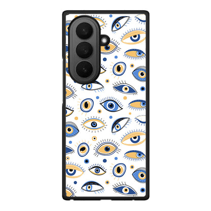 Samsung Galaxy Z Fold7 Ftou Ftou θήκη από τη Smartfits με σχέδιο στο πίσω μέρος και μαύρο περίβλημα | Smartphone case with colorful back and black bezels by Smartfits