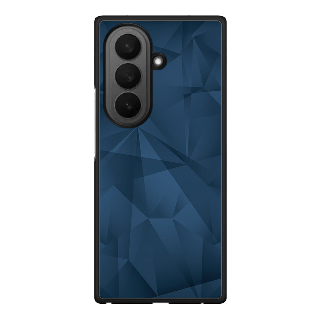 39 - Samsung Galaxy Z Fold7 Blue Abstract Geometric case, cover, bumper
