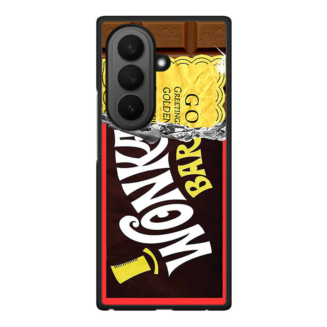 Samsung Galaxy Z Fold7 Golden Ticket θήκη από τη Smartfits με σχέδιο στο πίσω μέρος και μαύρο περίβλημα | Smartphone case with colorful back and black bezels by Smartfits