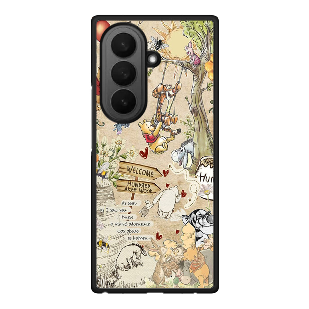 Samsung Galaxy Z Fold7 Happy Friends θήκη από τη Smartfits με σχέδιο στο πίσω μέρος και μαύρο περίβλημα | Smartphone case with colorful back and black bezels by Smartfits