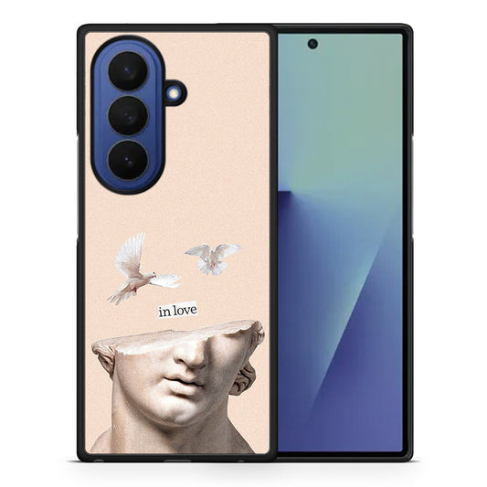 Θήκη Samsung Galaxy Z Fold7 In Love από τη Smartfits με σχέδιο στο πίσω μέρος και μαύρο περίβλημα | Samsung Galaxy Z Fold7 In Love case with colorful back and black bezels