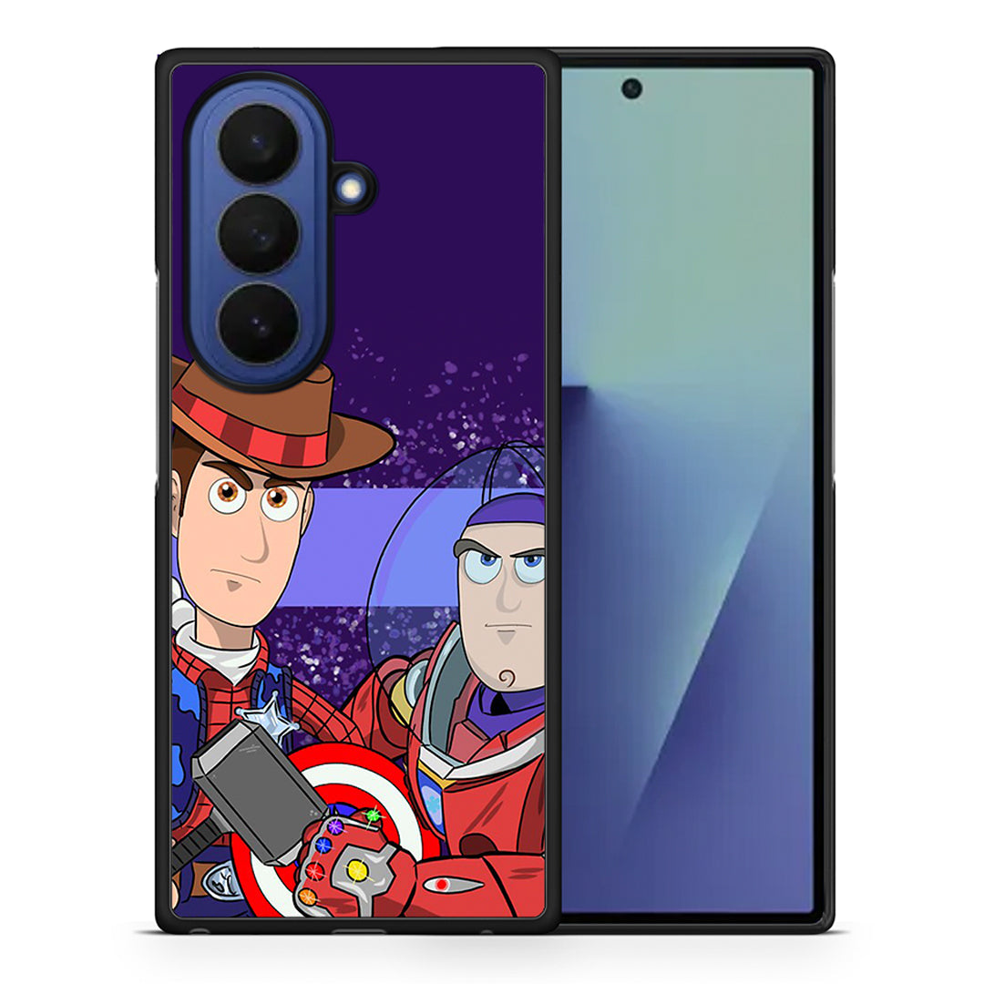 Θήκη Samsung Galaxy Z Fold7 Infinity Story από τη Smartfits με σχέδιο στο πίσω μέρος και μαύρο περίβλημα | Samsung Galaxy Z Fold7 Infinity Story case with colorful back and black bezels